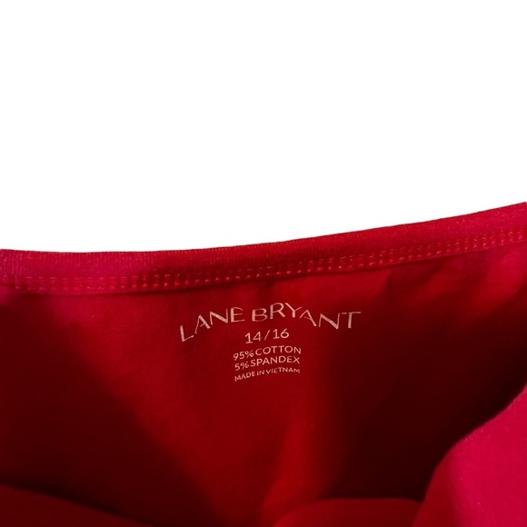 Lane Bryant Cherry Red Camisole 14/16 Adjustable Spaghetti Straps Stretch Knit - Picture 5 of 5